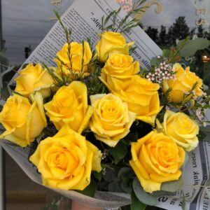 Rosas Amarillas Docena
